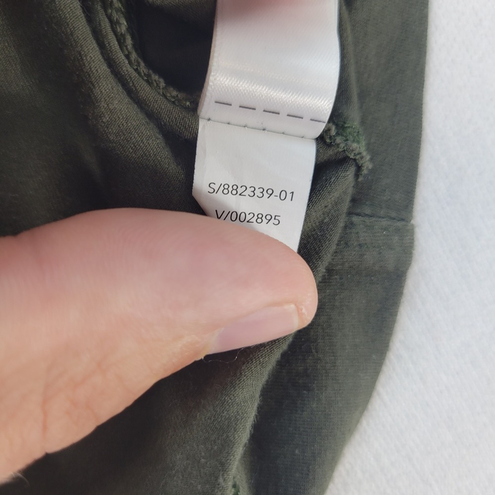 Athleta Essential Scoop Neck Tee Womens Large Green Activewear Short Sleeve - Picture 5 of 8
